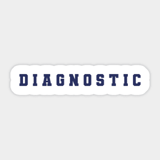 Diagnostic Sticker